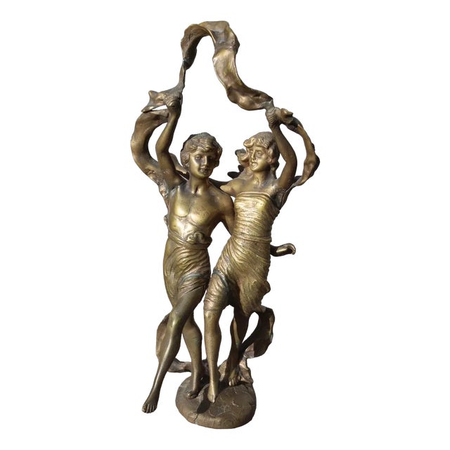 Ragazzi Allegorici, 1910, Solid Bronze For Sale