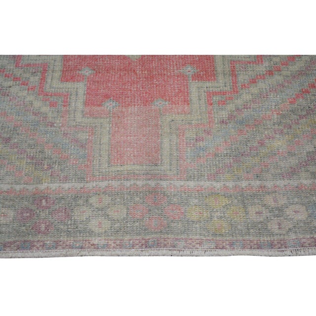 Vintage Turkish Anatolian Hand Knotted Wool Rug, 3'7''x6'3'' For Sale - Image 4 of 5
