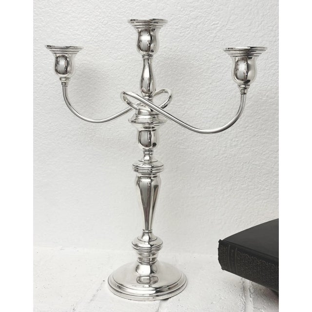 This is for a Vintage Sterling Silver Candelabras. This is from International Silver in the Lord Saybrook pattern. The...
