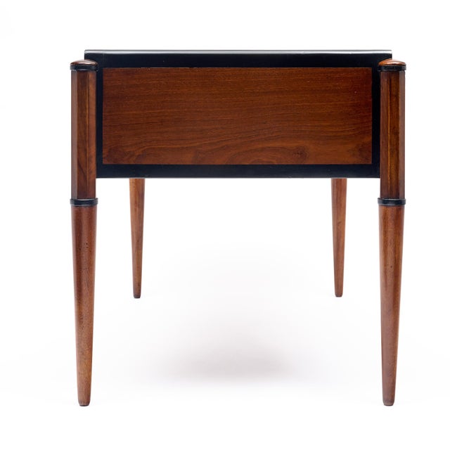 1940s Art Deco Period Writing Desk, Mahogany, Leather, French, Vintage 1940s For Sale - Image 5 of 9
