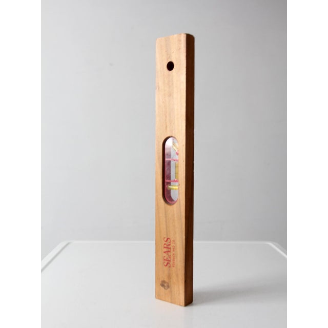 Mid-Century Sears Wood Carpenter's Level For Sale - Image 10 of 12