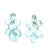 A beautiful pair of Italian-made chandelier earrings crafted in 18 karat white gold and designed around an impressive...