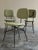 Set of 4 "Cocorita" chairs, made by Velca Legnano, designed by Gastone Rinaldi in the 1950s. Black lacquered metal frame,...