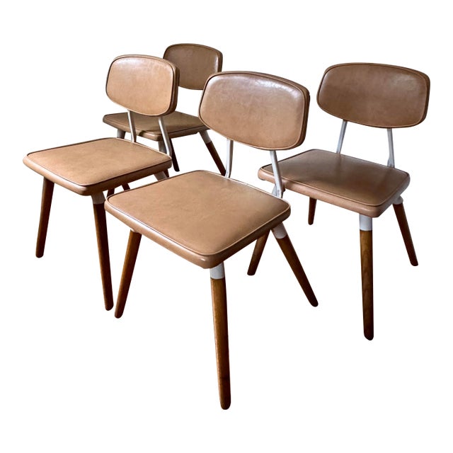 1950 Raymond Loewy for Hill Rom Chairs Set of 4 For Sale