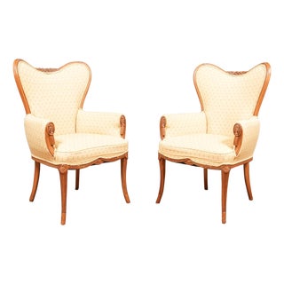 Pair of Vintage Fireside Chairs For Sale