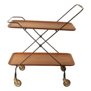 Serving Trolley from Ary Vanérprodukter Nybro, 1960s For Sale