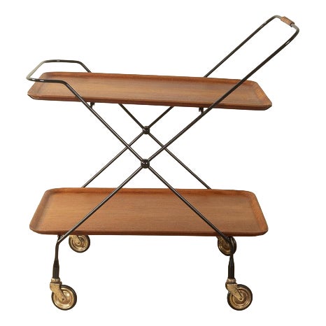 Serving Trolley from Ary Vanérprodukter Nybro, 1960s For Sale