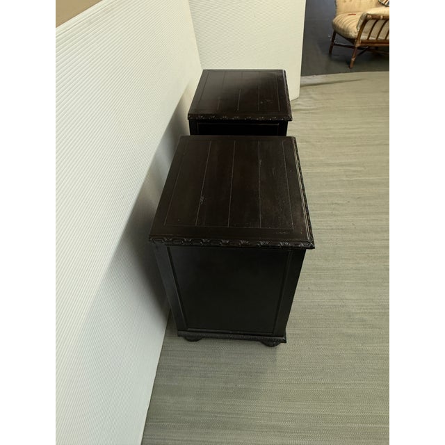 Geoffrey Hawkes for Restoration Hardware St. James Open Nightstands, Pair For Sale In San Francisco - Image 6 of 12