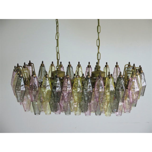 Mid-Century Modern Murano Poliedri Chandelier by Carlo Scarpa, 1990 For Sale - Image 3 of 18