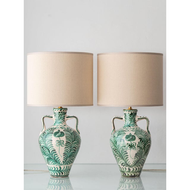 Spanish Revival Ceramic Table Lamps, 2010s, Set of 2 For Sale - Image 18 of 18