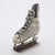 Vintage Italian Handmade Genuine Silver Rare Ice Skates Dollhouse Miniature, Made in Novara (Italy) For Sale - Image 4 of 9