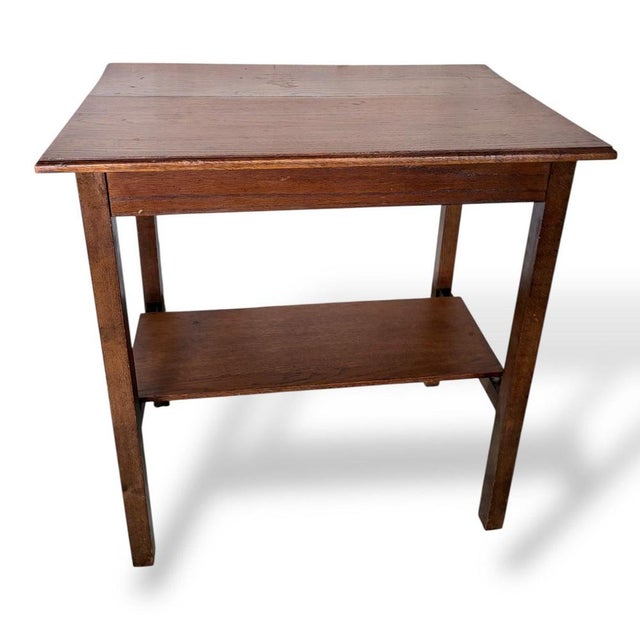 Arts & Crafts Hallway Table in Oak, 1890s For Sale - Image 4 of 8