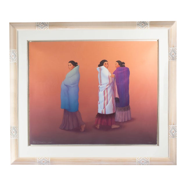 1985 “Whispers” Lithograph by r.c. Gorman For Sale