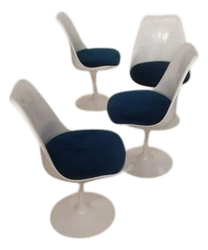 Swivel Chairs by Eero Saarinen for Knoll International, 1970s, Set of 4