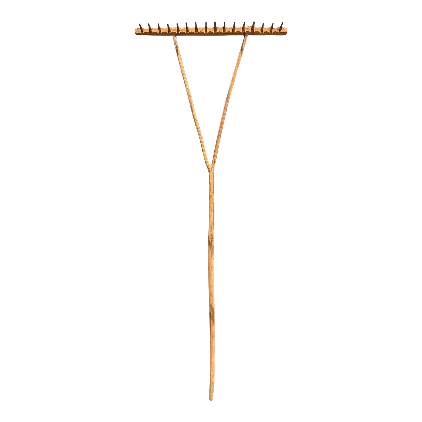 19th Century Espalier Rake on Custom Wall Mount | Chairish