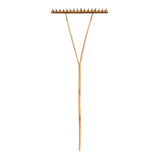 19th Century Espalier Rake on Custom Wall Mount For Sale