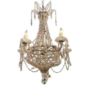 Italian Beaded Basket Chandelier