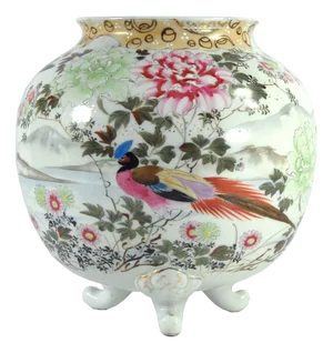 Meiji Japanese Porcelain Vase Koransha Fukagawa