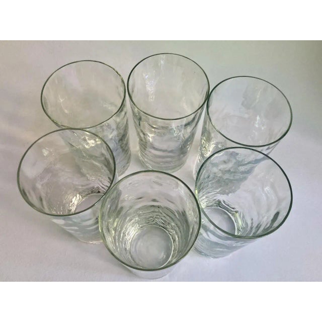 1960's Set of 6 West Virginia Glass Iridescent Lustre