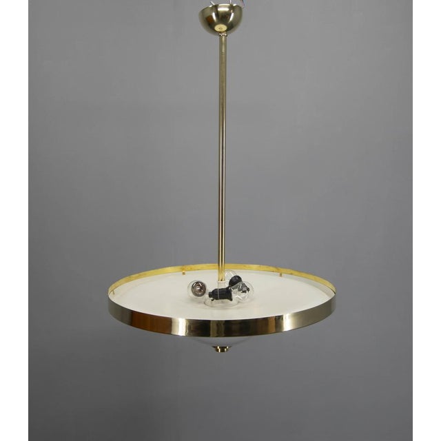 Bauhaus Brass Chandelier from Franta Anyz, 1930s For Sale - Image 13 of 18