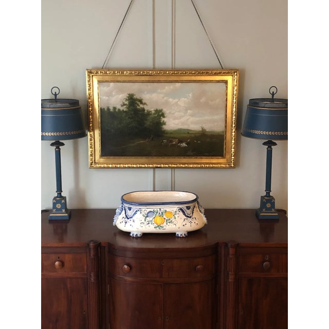 Ceramic Large 19th Century Italian Maiolica Jardinière For Sale - Image 7 of 13