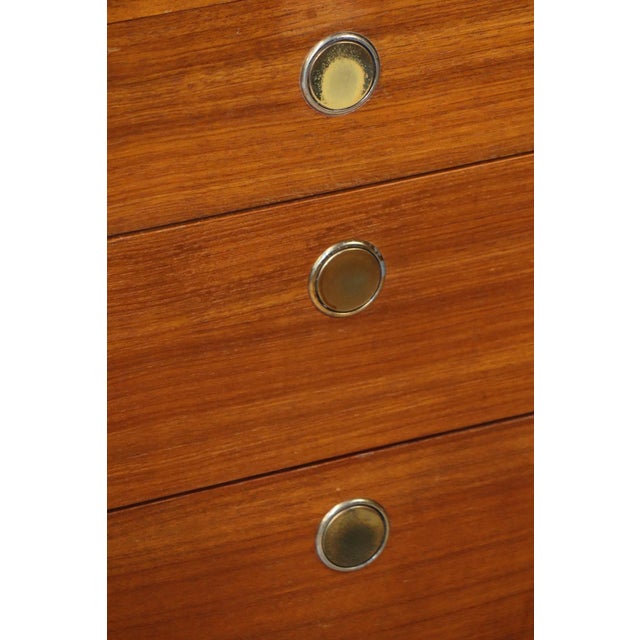 Wood Vintage Teak and Metal Desk, 1960s For Sale - Image 7 of 18