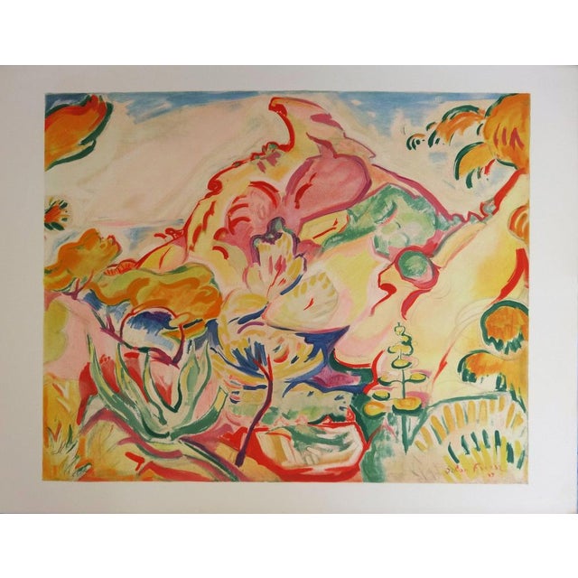 Othon Friesz Emile, Paysage à la Ciotat, Lithograph For Sale - Image 5 of 5