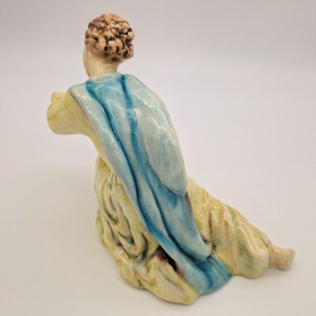 Ceramic Ceramic Candlesticks by E. Roser for Karlsruhe Majolika, 1950s, Set of 2 For Sale - Image 7 of 18