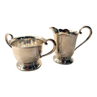 Early 20th Century Revere Silver Silversmith Inc. Sterling 1050 Sugar and Creamer Set For Sale