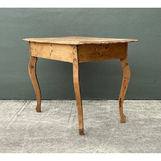 Early 20th Century Vintage Rustic Wood Writing Desk For Sale - Image 5 of 12