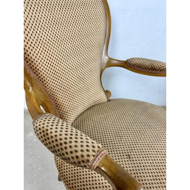 20th Century French Louis XV Armchairs, 1950, Set of 2 For Sale - Image 10 of 11