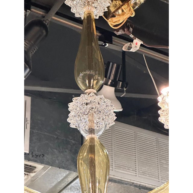 Modern Murano "Tobacco" Glass Chandelier For Sale In Dallas - Image 6 of 7