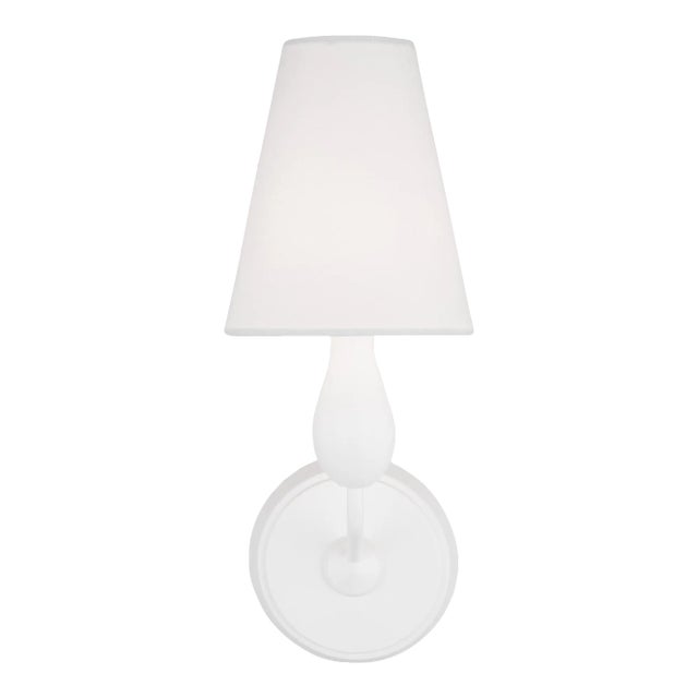 Thomas O'Brien by Visual Comfort Studio Ziba 1-Light Sconce in Matte White For Sale