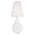 Thomas O'Brien by Visual Comfort Studio Ziba 1-Light Sconce in Matte White For Sale