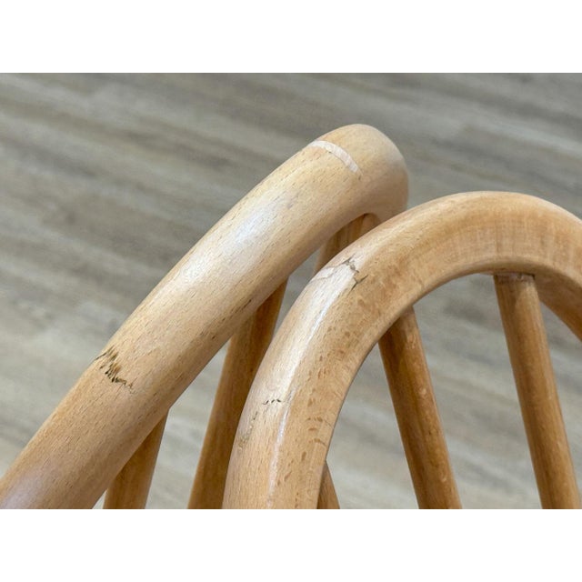 Mid-Century Modern Folding Table and Quaker Chairs by Lucian Ercolani for Ercol, 1960s, Set of 5 For Sale - Image 3 of 18