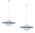 Large Art Deco Glass Pendant Lights, 1930s, Set of 2 For Sale