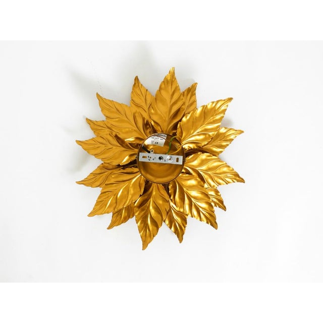 Large Gold-Plated Ceiling Lamp in the style of Hans Kögl Florentine, 1980s For Sale - Image 16 of 18