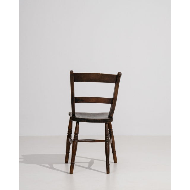 Wood 19th Century France Brown Wood Lounge Chair For Sale - Image 7 of 11