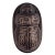 An early 20th century silver inlaid bronze scarab, probably European. The bronze scarab in a deep rich patina, inlaid with...
