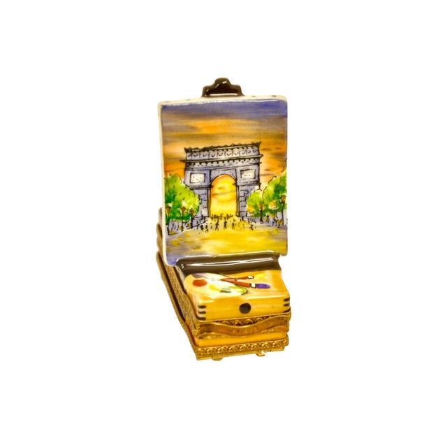 Limoges Painter's Easel Accent Box For Sale In Chicago - Image 6 of 8