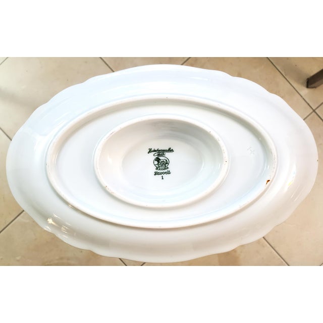 19251939 Hutschenreuther Selb Lhs Bavaria Germany Rare Favorit Pattern White Porcelain Gravy