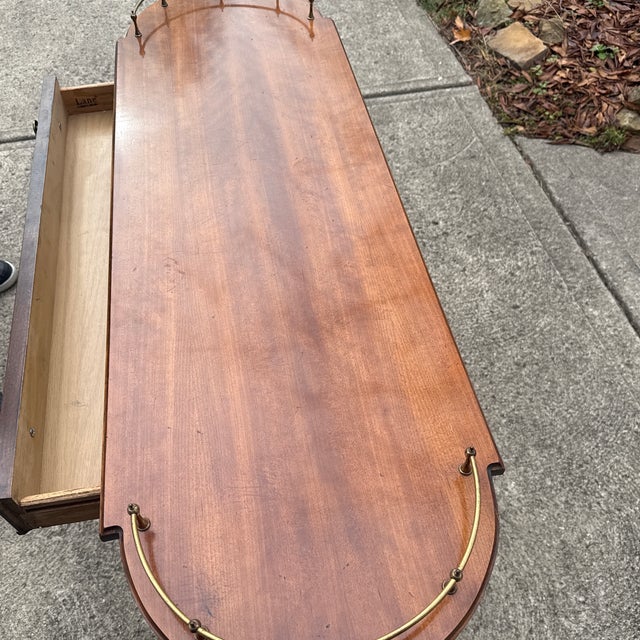 Wood 1960s Lane Altavista Virginia Long Console Table For Sale - Image 7 of 7