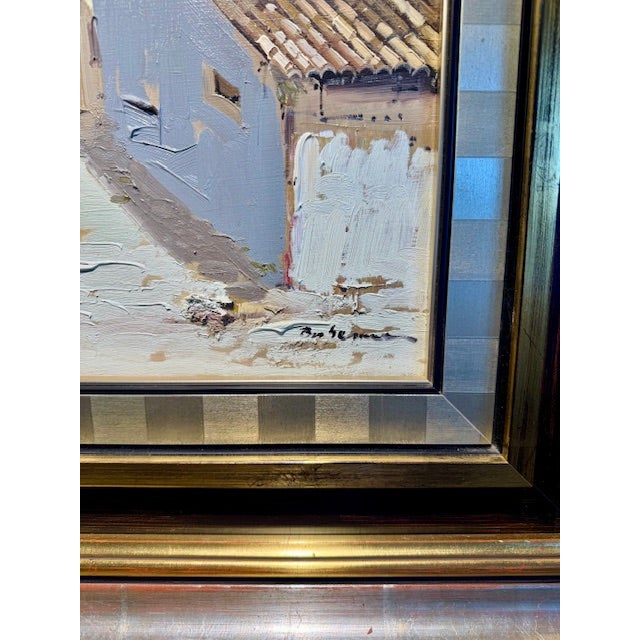 Late 20th Century Jose Barbera Original Cultural Landscape Oil on Canvas Painting For Sale In Charleston - Image 6 of 14