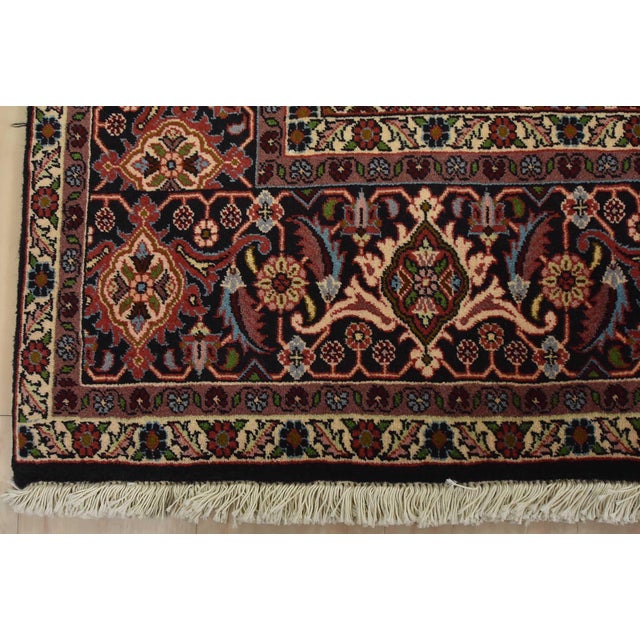 Bidjar Rug 8’2” X 8’5” Red Wool Vintage Traditional Hand-Knotted Carpet For Sale - Image 10 of 13