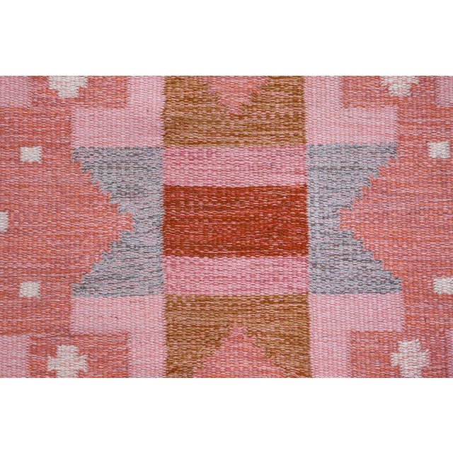 Doris Leslie Blau Swedish Flat Woven Rug by Ingegerd Silow For Sale - Image 9 of 10