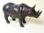 Metal Handcrafted Bronze Rhinoceros Sculpture, 1960s For Sale - Image 7 of 15