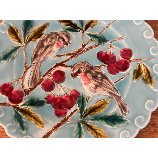 Late 19th Century 19th Century Sarreguemines Majolica Plate For Sale - Image 5 of 8