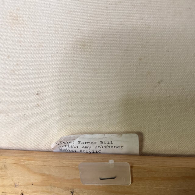 1970s Vintage Bold Colorful Expressionist Abstract Figurative Painting on Canvas For Sale - Image 9 of 10