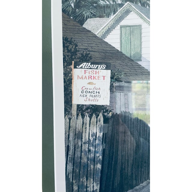 1990s 1990s Albury’s Fish Market Limited Edition Print For Sale - Image 5 of 5
