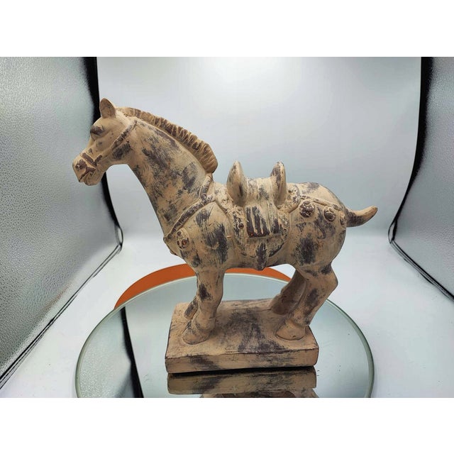 Ceramic Terracotta Horse Figurine, 1960s-1970s For Sale - Image 7 of 8